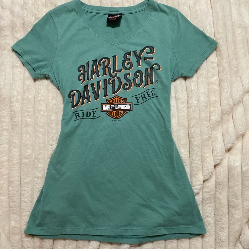 Harley-Davidson Green Logo Tee